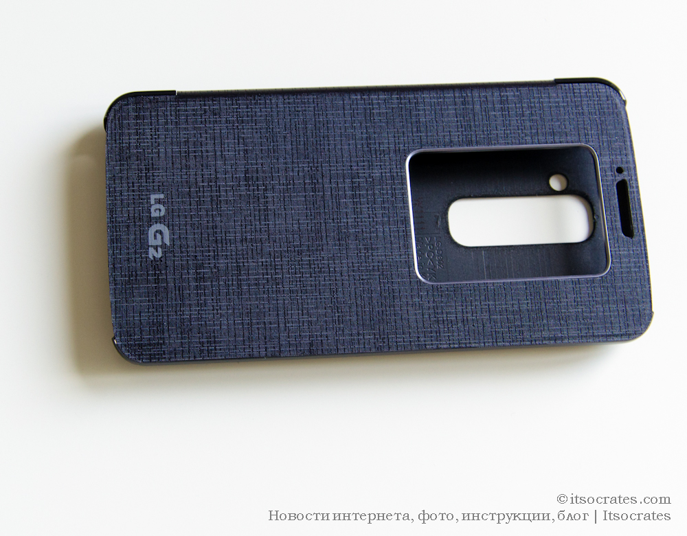 Обзор фирменного чехла для LG G2 - LG G2 QuickWindow™ Convenient Folio Case