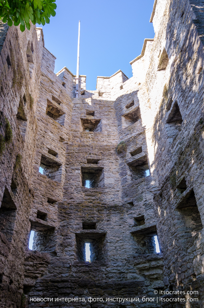 Город Висбю - столица острова Готланд - городская стена Висбю