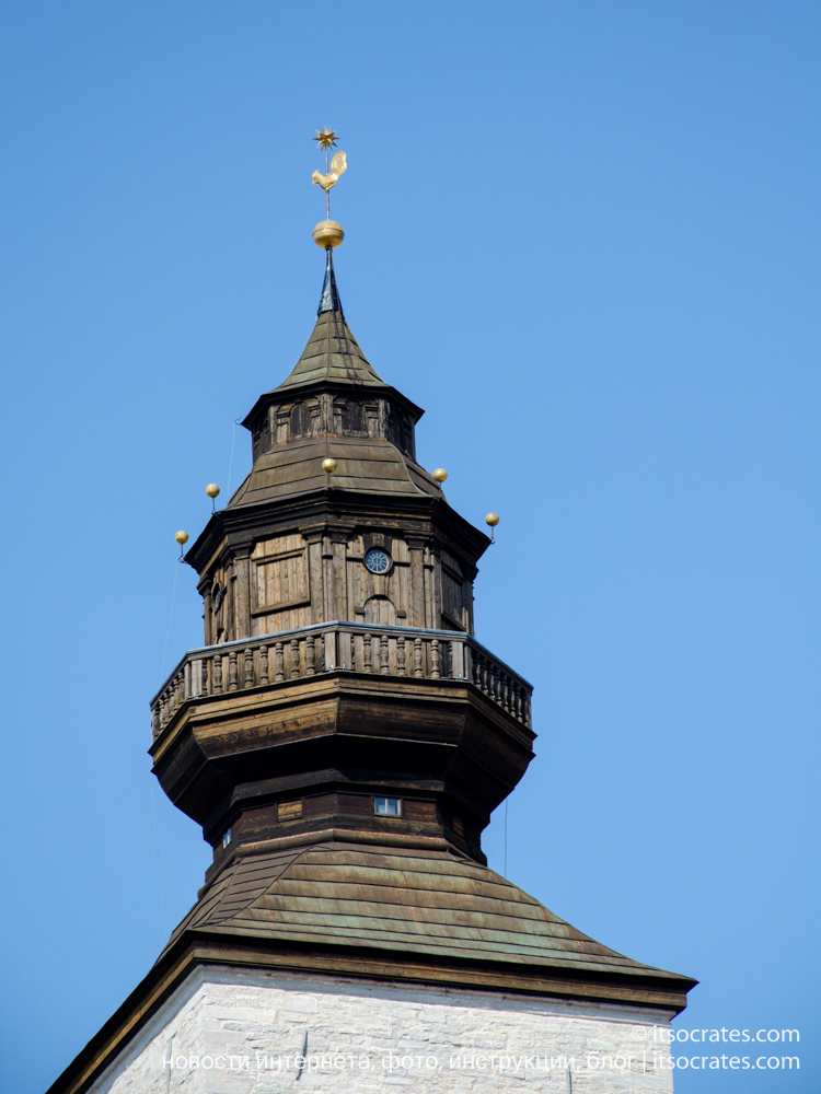 Город Висбю - столица острова Готланд - Кафедральный собор Святой Марии в Висбю - деревянные башни собора